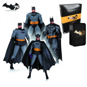  Batman 75Th Anniversary 4 Pack Action Figure Set