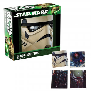  Star Wars Glass Coaster Set Bardak Altlığı