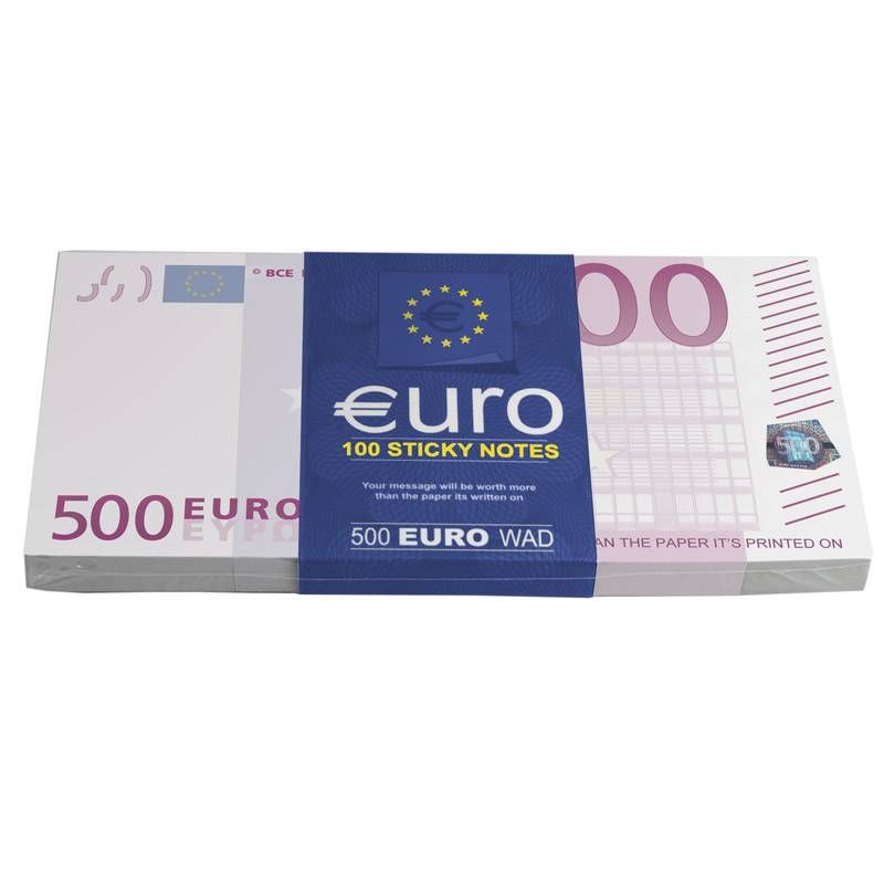 Euro Para Yapışkanlı Not Kağıdı