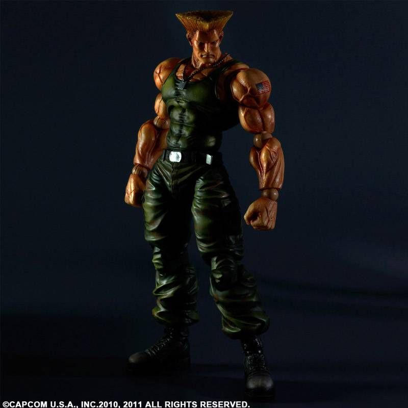 Super Street Fighter Guile Play Arts Kai Figür