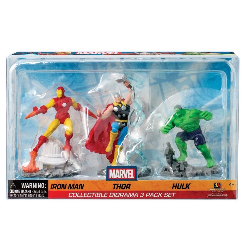 Marvel: Iron Man Thor Hulk Figure Set