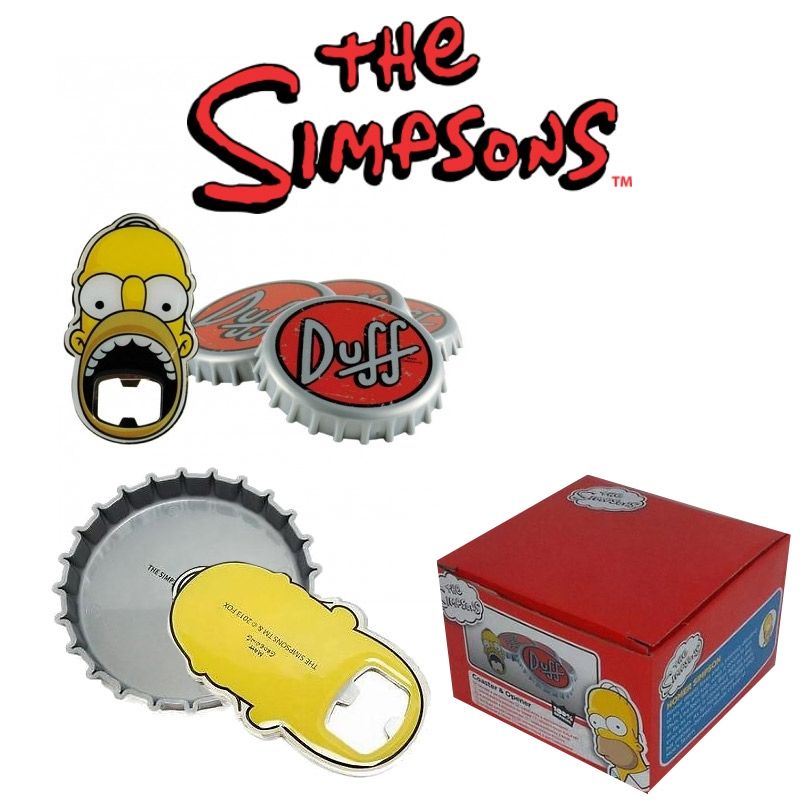 The Simpsons: Bottle Opener and Coaster Açacak ve Altlık Seti