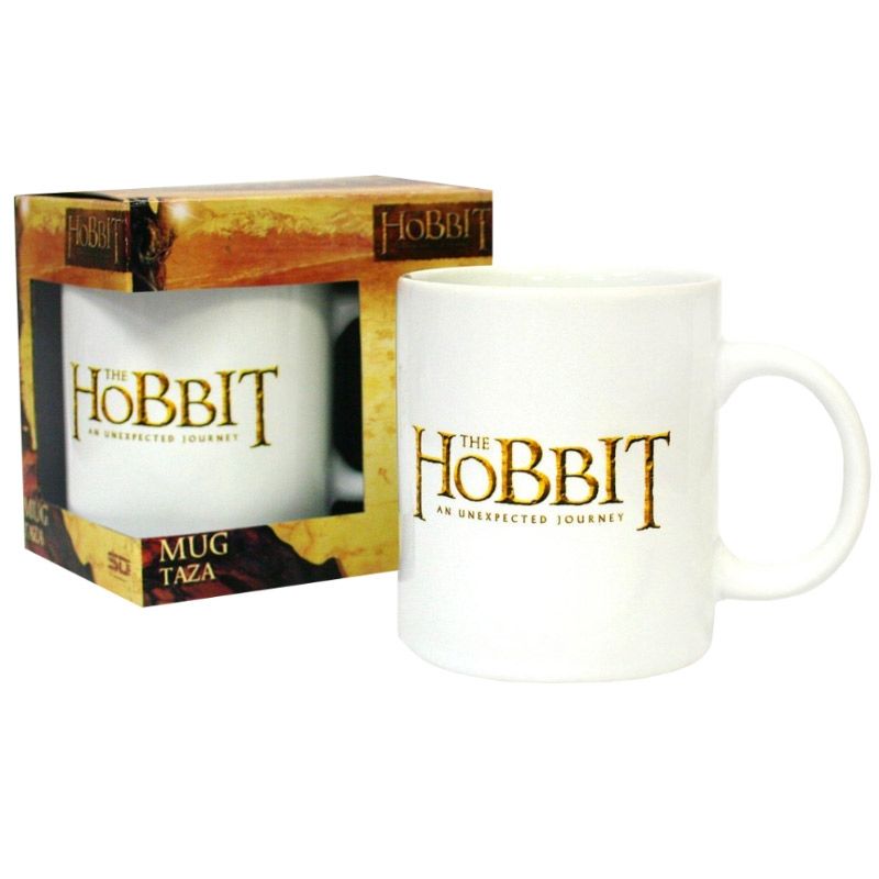 The Hobbit White Logo Ceramic Mug Bardak