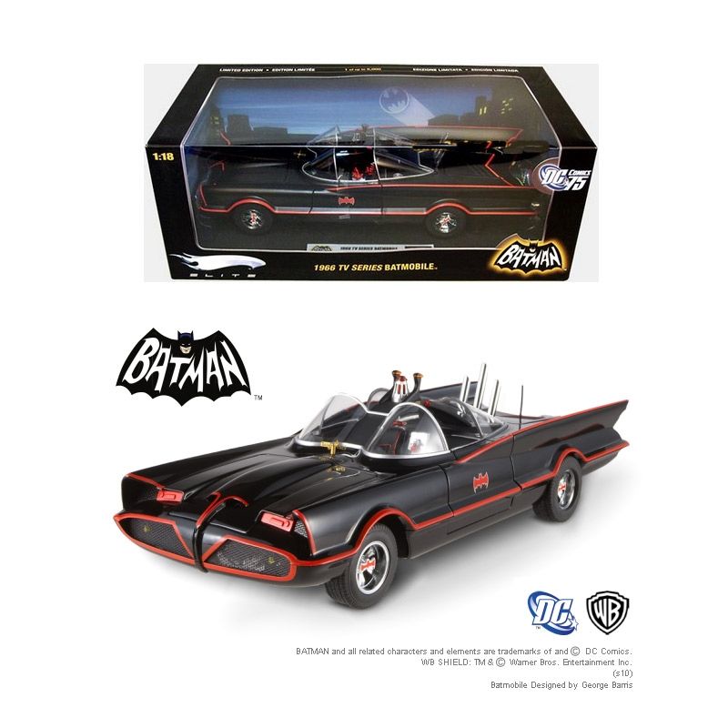 Batman Hot Wheels 1/18 Batmobile 1966 TV Series