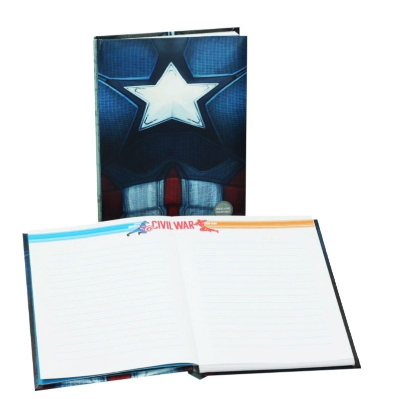 Captain America Premium Notebook With Light Işıklı Defter