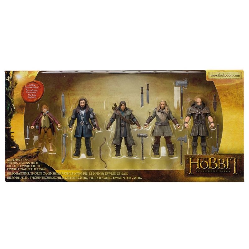 Hobbit & Dwarves Bilbo Fili Kili Thorin Dwalin 5'li Set