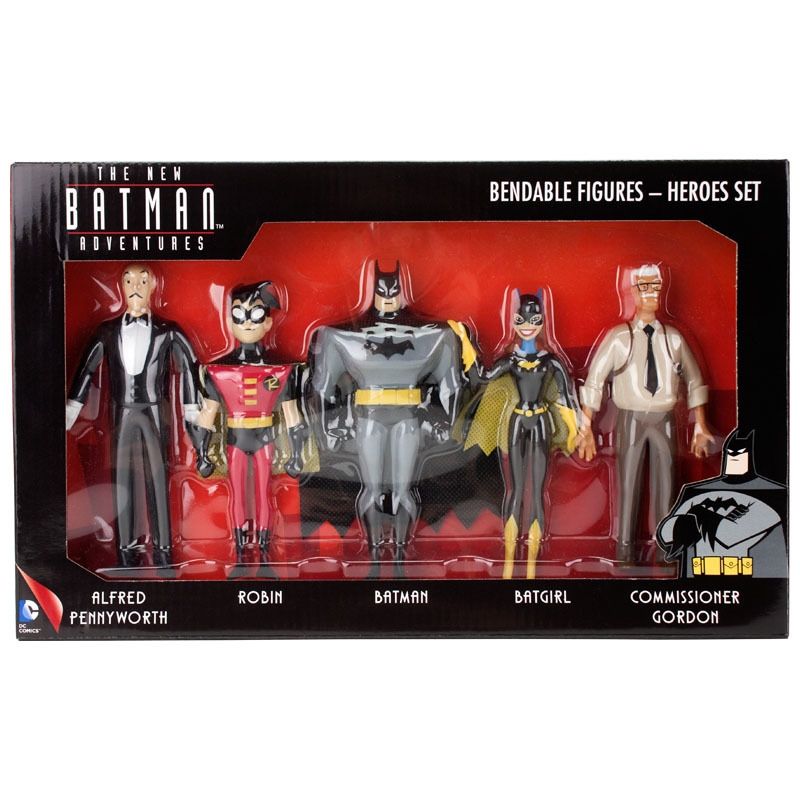 The New Batman Adventures: 5 Pack Bendable Figure Set