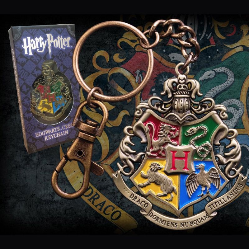 Harry Potter Hogwarts Crest Keychain Metal Anahtarlık