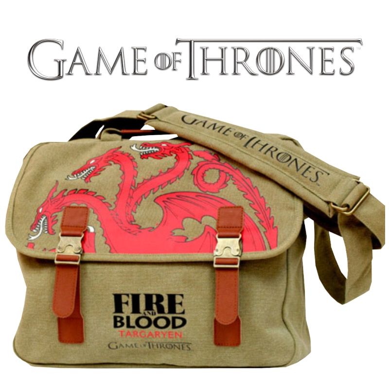 Game of Thrones Targaryen Canvas Messenger Bag Çanta