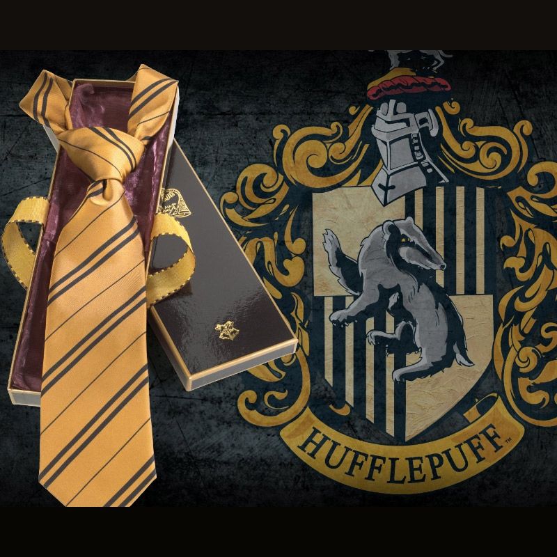 Harry Potter Hufflepuff Silk Necktie Kravat