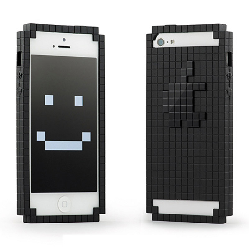 Piksel IPhone 5 / SE Telefon Kabı Siyah