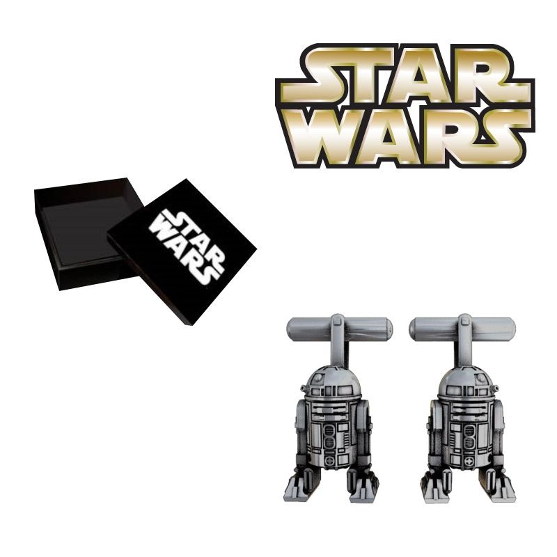 R2-D2 Silver Plated Cufflinks Kol Düğmesi