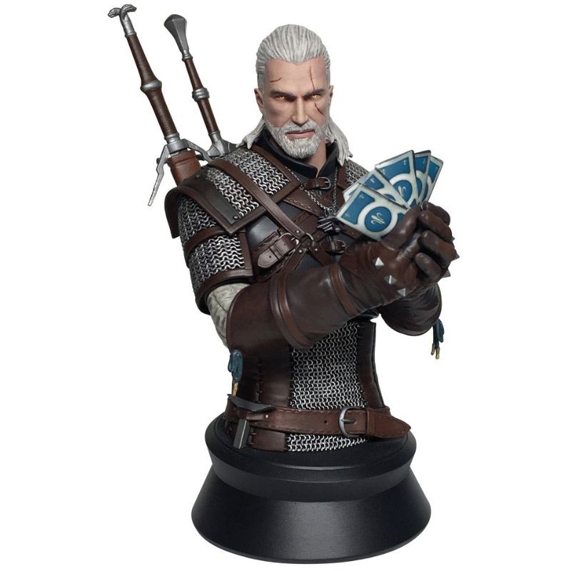 The Witcher 3: Wild Hunt Geralt Playing Gwent Bust