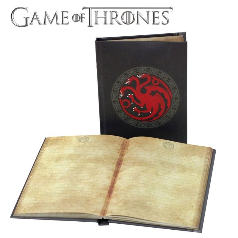 Game of Thrones Targaryen Notebook with Light Işıklı Defter