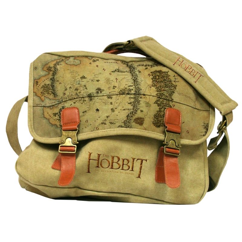 The Hobbit Messenger Bag Middle Earth Map Çanta