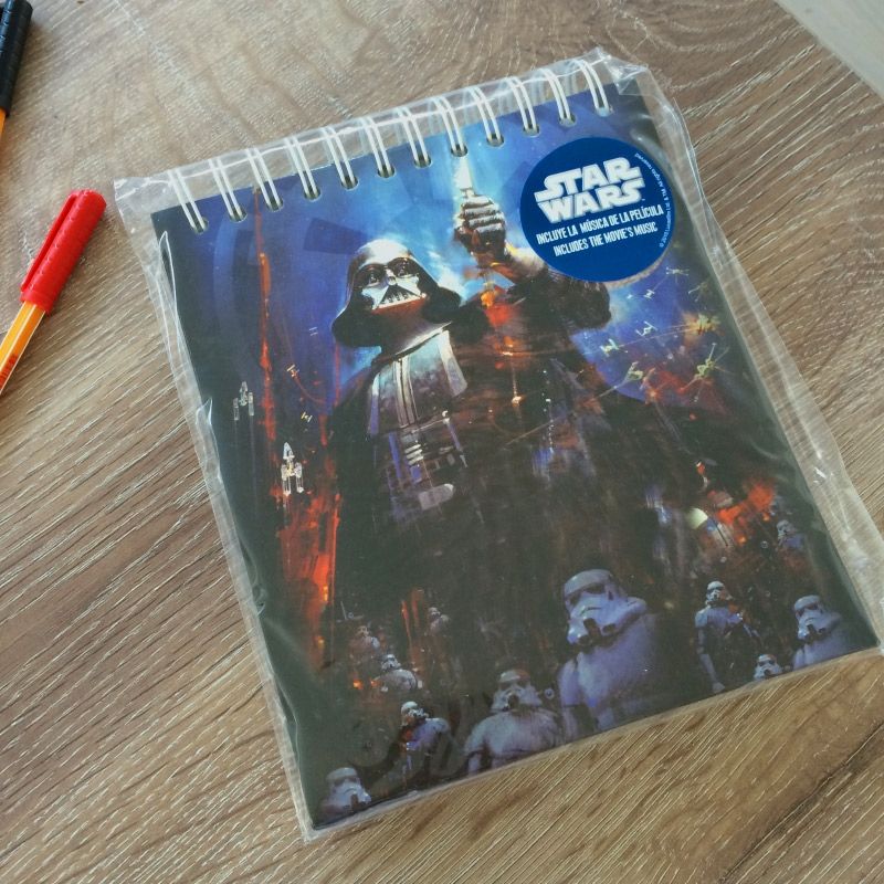 Star Wars Darth Vader Spiral Musical Notebook Müzikal Defter