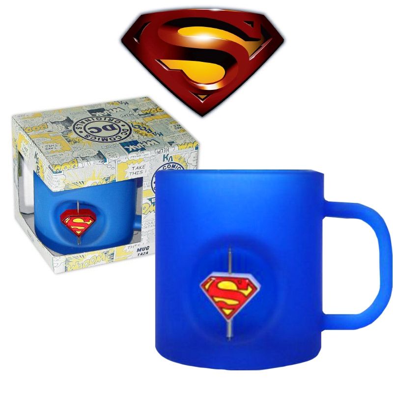 DC Universe: Superman 3D Rotating Logo Crystal Bardak