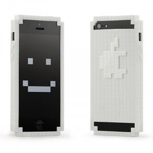 Piksel IPhone 5 / SE Telefon Kabı Beyaz