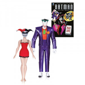  Batman Animated Series: Mad Love Comics and Figure Set