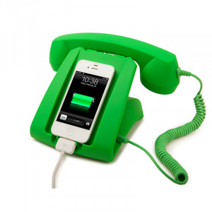 Yeşil Cep Telefonu Ahizesi ve Standı