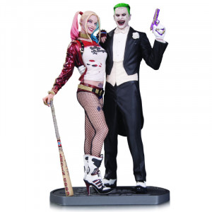  Suicide Squad Movie Joker & Harley Quinn Statue Heykel