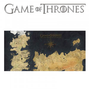  Game of Thrones: Westeros Map Glass Poster