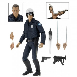 Terminator 2: Ultimate T-1000 Motorcycle Cop Figure