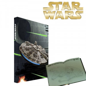  Star Wars Millenium Falcon Notebook with Light and Sound