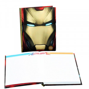 Iron Man Face Premium Notebook With Light Işıklı Defter