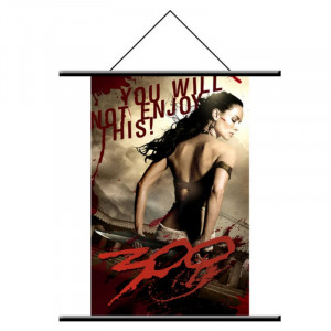  300 Spartan Wall Scroll Queen Gorgo Duvar Afişi