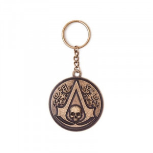 Assassins Creed IV Black Flag Metal Logo Anahtarlık