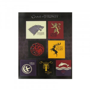 Game of Thrones House Magnet Set