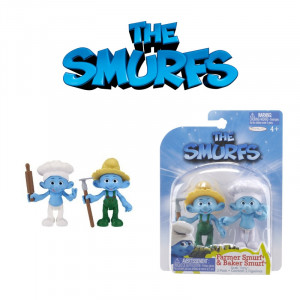 Smurfs Movie Farmer Smurf and Baker Smurf 2 Pack