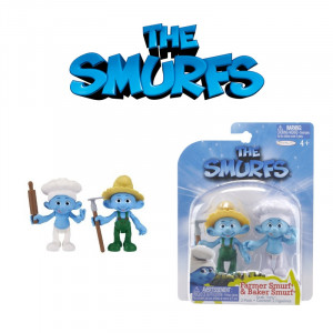  Smurfs Movie Farmer Smurf and Baker Smurf 2 Pack