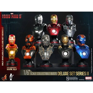 Iron Man 3 Deluxe Set Of 8 Sixth Scale Bust Set Serie 2