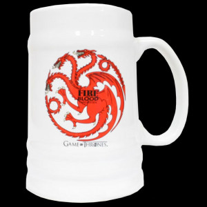  Game of Thrones Targaryen Ceramic Stein Bardak