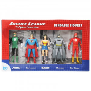  Dc Comics: New Frontier 5 Pack Bendable Figure Set