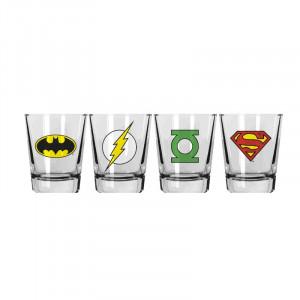 DC Originals Shot Glasses Set of 4 Mini Bardak Seti