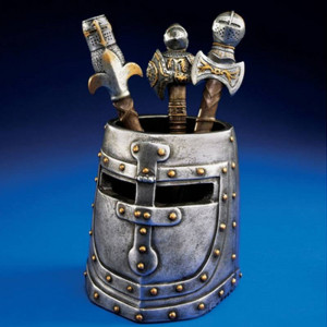  Knights Templar Helmet Şövalye Miğferi Kalemlik