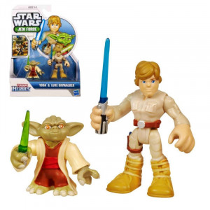  Star Wars Jedi Force Yoda Luke Skywalker Figure Pack