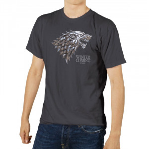 Game Of Thrones Stark Silver Logo Official T-Shirt Small