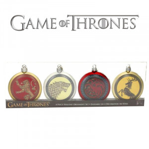  Game of Thrones: Christmas Ball Set of 4 Yılbaşı Süsü Seti