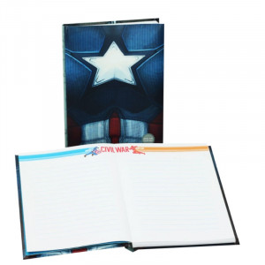 Captain America Premium Notebook With Light Işıklı Defter