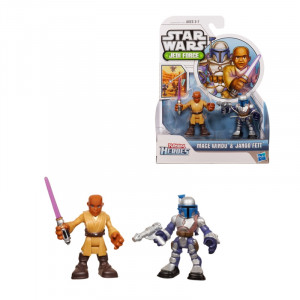  Star Wars Jedi Force Mace Windu Jango Fett Figure Pack