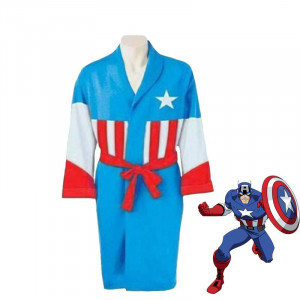 Captain America Banyo Bornozu