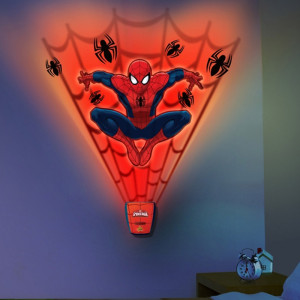  Spider Man Sesli Oda Işığı Ve Duvar Kağıdı Seti
