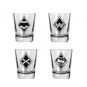  Batman Vs. Superman Shot Glasses Set of 4 Mini Bardak Seti