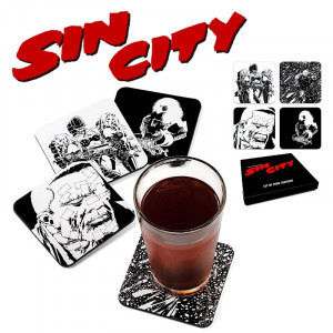  Sin City Coaster Set Bardak Altlığı