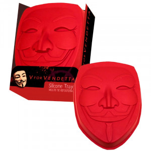 V for Vendetta Silicone Baking Tray Mask Logo Kalıbı