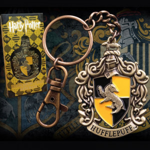  Harry Potter Hufflepuff Crest Keychain Metal Anahtarlık